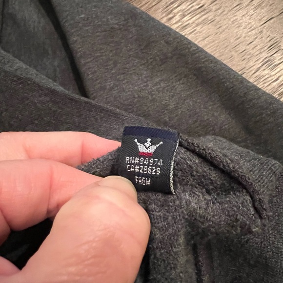 Stussy Vintage Streetwear Dark Gray Hoodie Boys Medium 10 12 Full Zip Hoodie! - Picture 7 of 9